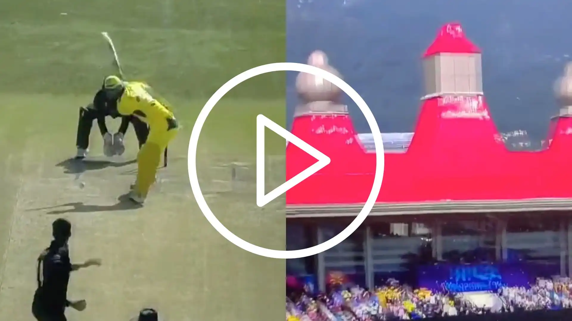[Watch] Glenn Maxwell ‘Launches’ Mitchell Santner Right Onto Dharamsala Roof For Six